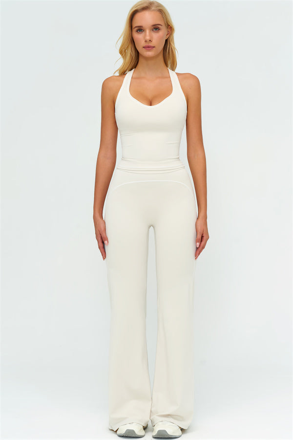 The Amara Crop Top Flared Leggings 2-Piece Set