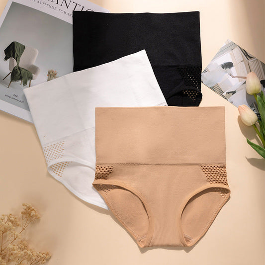 Womens Hollowed-Out High-Waisted Tummy-Control Shaping Butt-Lifting Underwear
