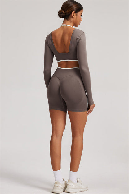 The Elevate New Long Sleeve Crop top