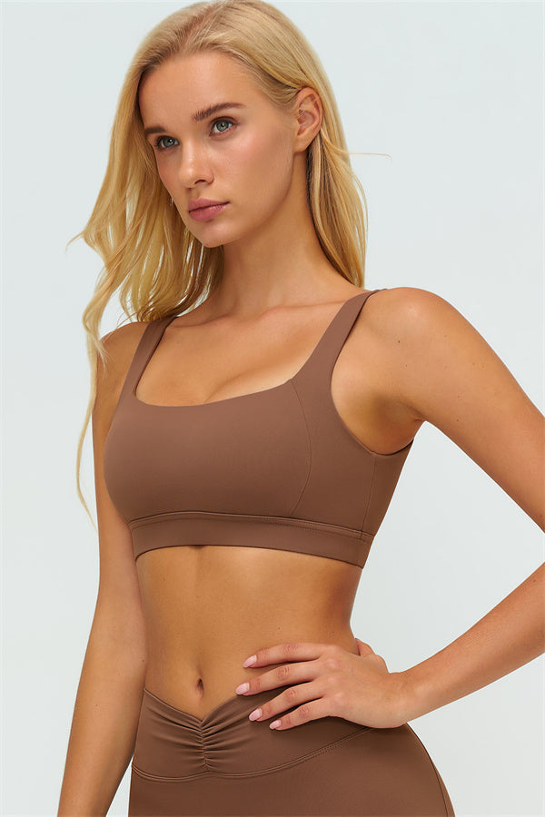 The Lushness V-Back Sports Bra Flared Leggings 2-Piece Set