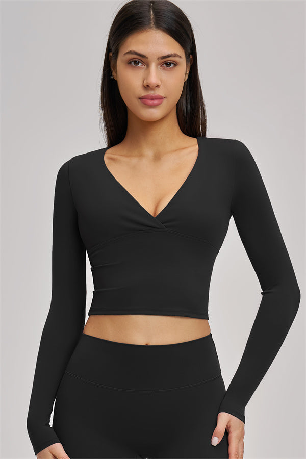 The Swoon Long Sleeve Crop top Leggings 2-Piece Set