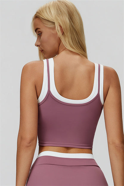 The Canyon Crop Tank Flared Leggings 2-Piece Set