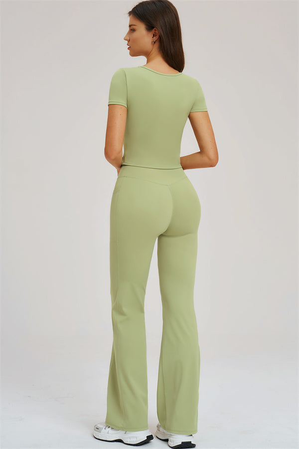 The Sizzle T-shirt Flared Leggings 2-Piece Set