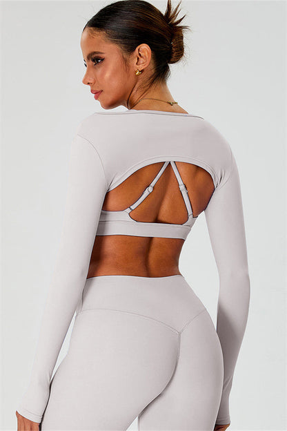 The Ember Sports Bra Crop Top Leggings 3-Piece Set