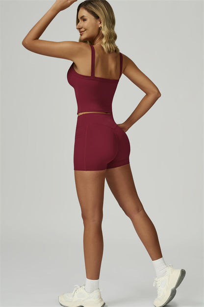 The Flourish Crop Tank Shorts 2-Piece Set