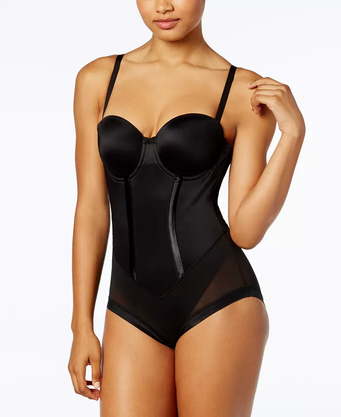 Maidenform Ultra-Firm Convertible Body Shaper with Built-in Underwire Bra Black