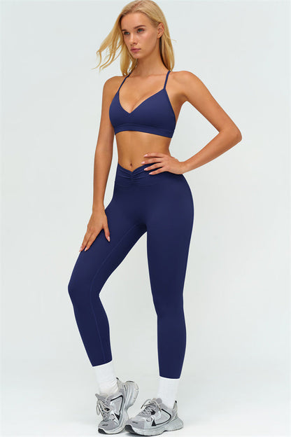 The Lushness Y-Back Sports Bra Leggings 2-Piece Set