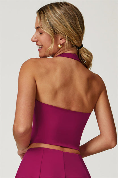 The Boost Halter Crop Top