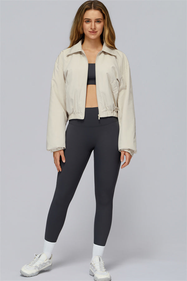 The Elle Form Crop Zip Jacket