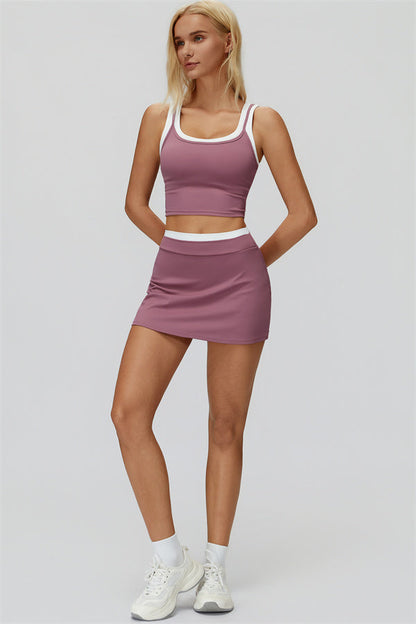 The Canyon Crop Tank Skirt 2-Piece Set