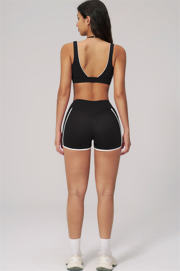 The Clarity Contour Line Sports Bra Shorts 2-Piece Set