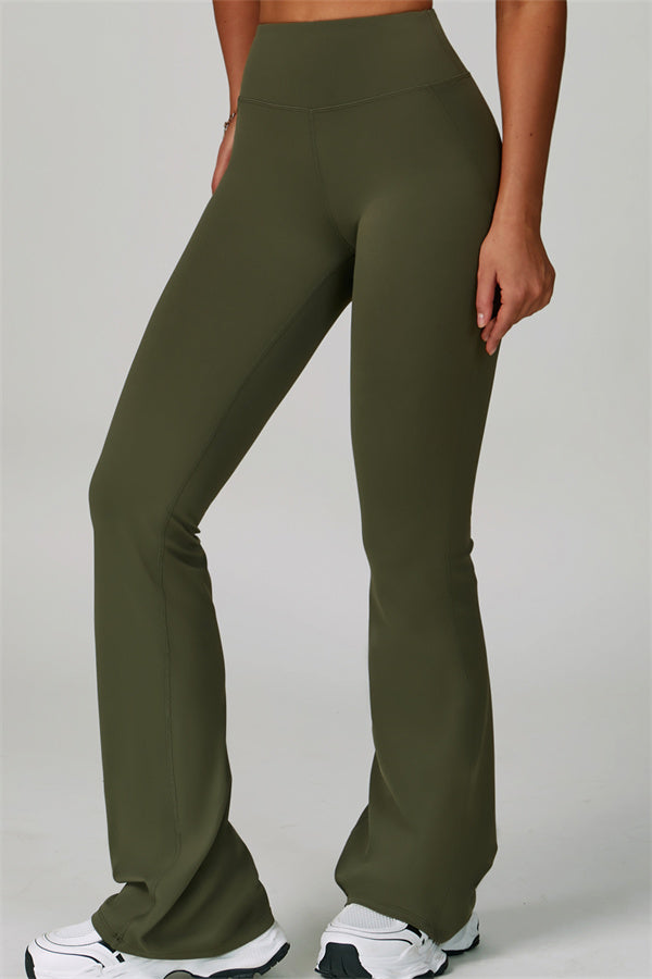 The Bold Cross Back Sports Bra Flared Leggings 2-Piece Set