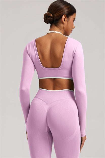 The Elevate Long Sleeve Crop top Leggings 2-Piece Set