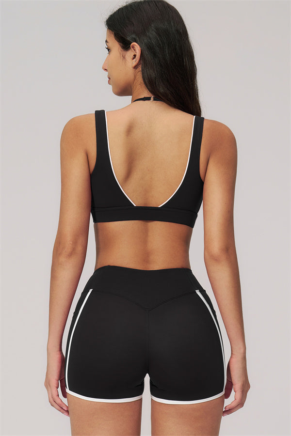 The Clarity Contour Line Sports Bra Shorts 2-Piece Set