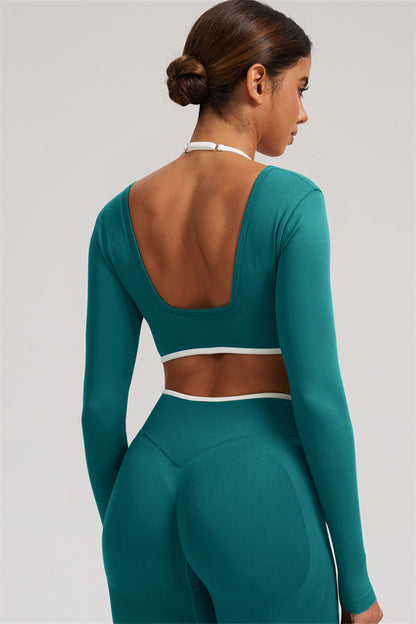 The Elevate Long Sleeve Crop top Leggings 2-Piece Set