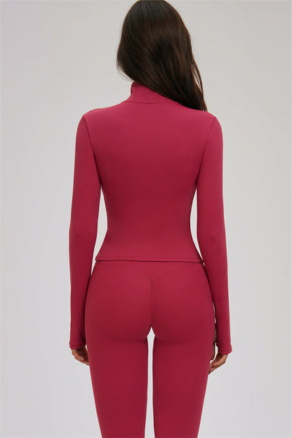 The Kinetic Zip Jacket Cross Back Sports Bra Leggings 3-Piece Set