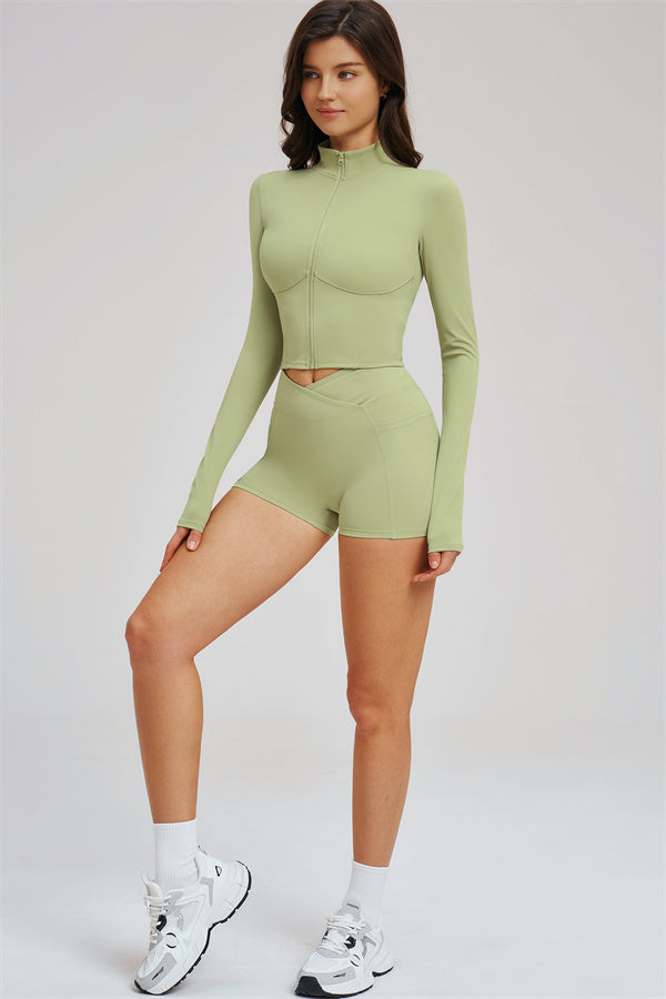 The Sizzle Zip Jacket Shorts 2-Piece Set