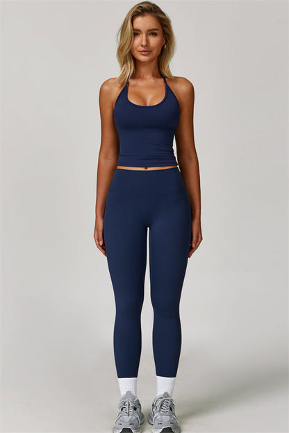 The Surge Halter Crop Top Leggings 2-Piece Set
