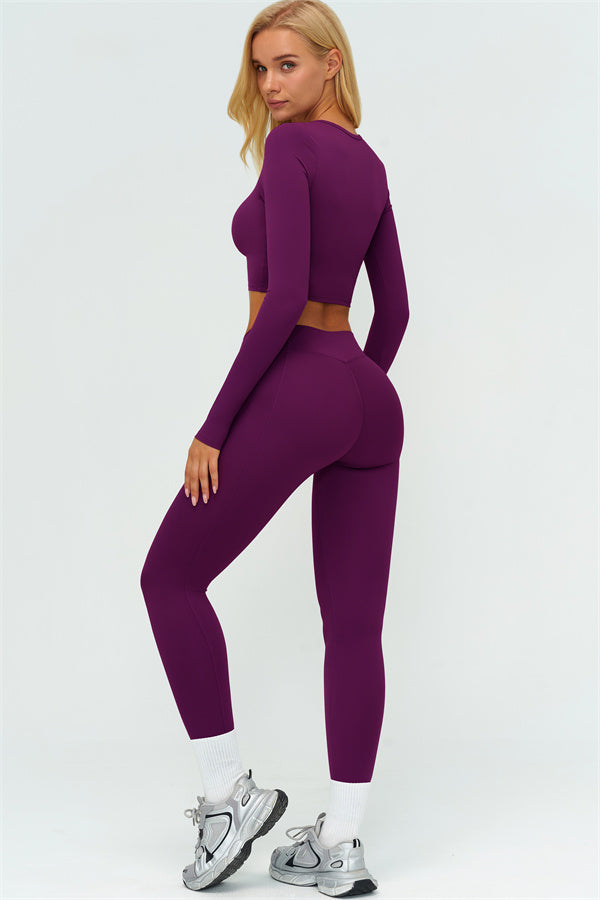 The Lushness Long Sleeve Crop top