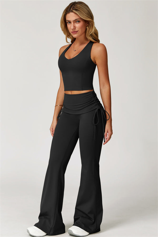 The Echo Tank Top Flared Leggings 2-Piece Set