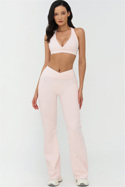 The BoldFit Sports Bra Flared Leggings 2-Piece Set