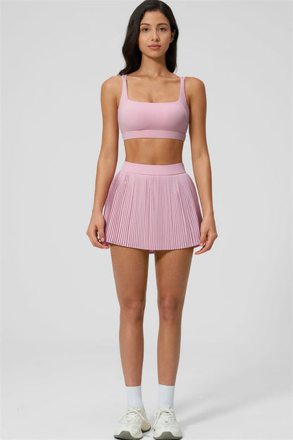 The Balance Sports Bra Tennis Skirt 2-Piece Set