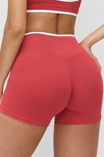 The Crave Contrast Sports Bra Shorts 2-Piece Set