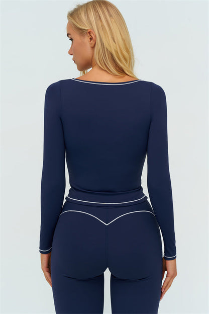 The Amara Long Sleeve T-shirt Flared Leggings 2-Piece Set