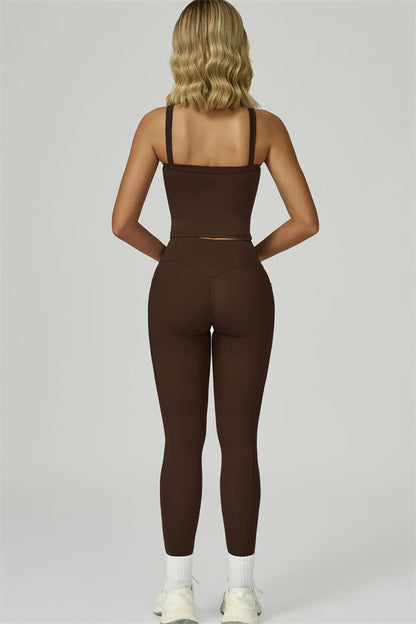 The Flourish Crop Tank Leggings 2-Piece Set