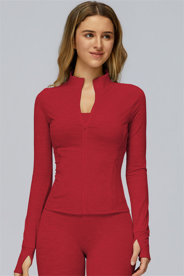 The Radiance Jacket Racerback Sports Bra Leggings 3-Piece Set