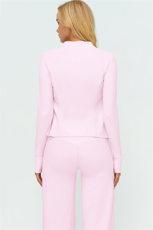 The Twirl Zip Jacket Halter Tank Top New Straight Leg Pants 3-Piece Set