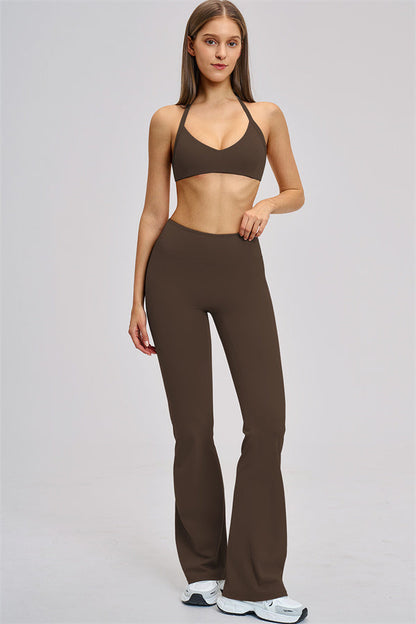 The Zestful Sports Bra Flared Leggings 2-Piece Set