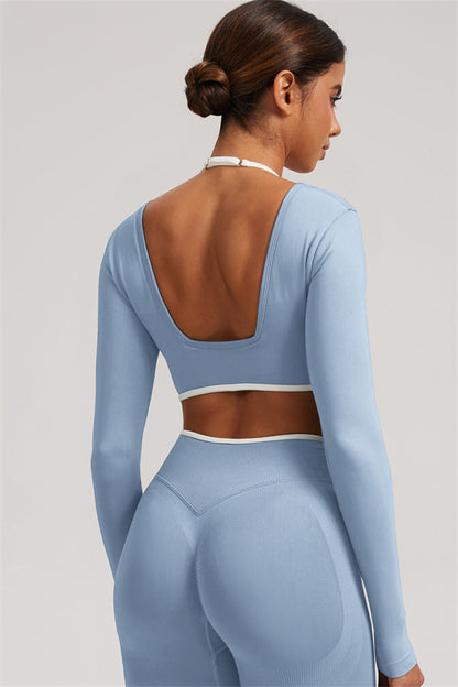 The Elevate Long Sleeve Crop top Leggings 2-Piece Set