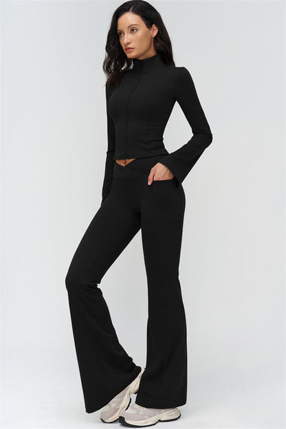 The BoldFit Jacket Flared Leggings 2-Piece Set