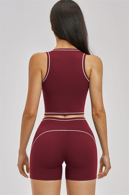 The Unbound Crop Top Shorts 2-Piece Set