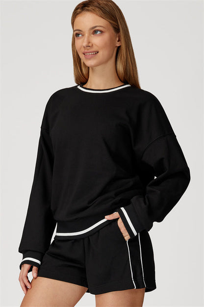 The Amara Sweatshirt Lounge Shorts 2-Piece Set