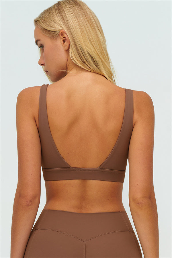 The Lushness V-Back Sports Bra Flared Leggings 2-Piece Set