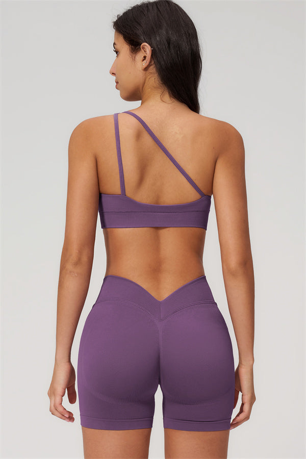 The Empower One-Shoulder Sports Bra
