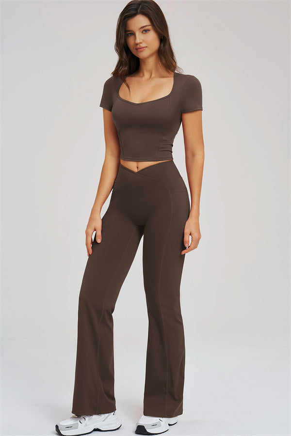 The Sizzle T-shirt Flared Leggings 2-Piece Set