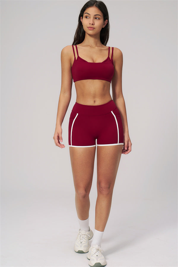 The Clarity Dual Strap Sports Bra Shorts 2-Piece Set
