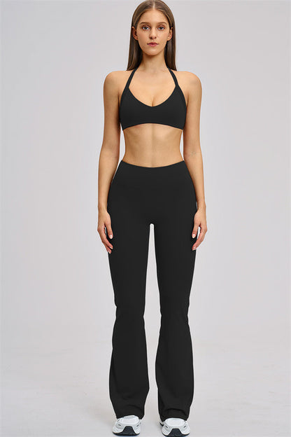 The Zestful Sports Bra Flared Leggings 2-Piece Set