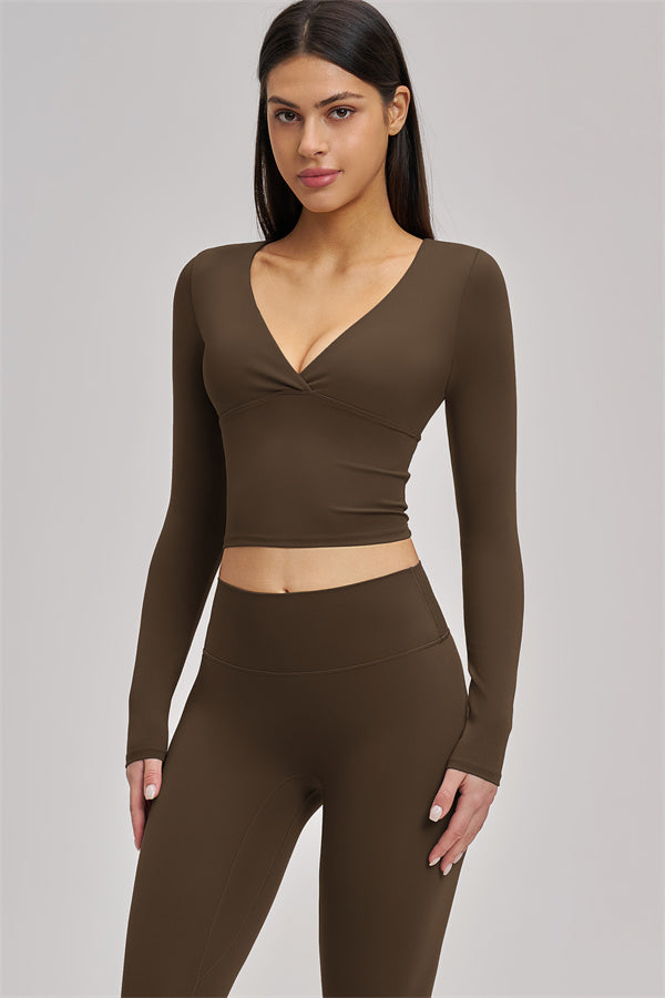 The Swoon Long Sleeve Crop top Leggings 2-Piece Set