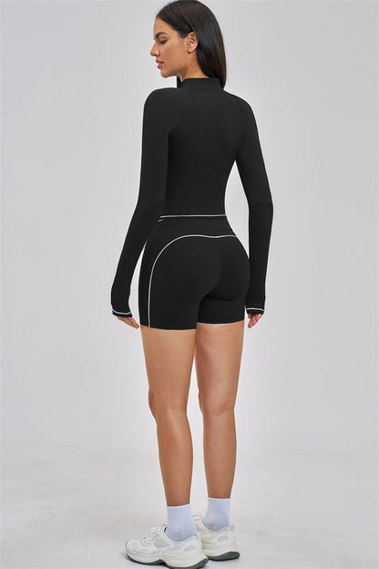 The Unbound Jacket Crop Top Shorts 3-Piece Set