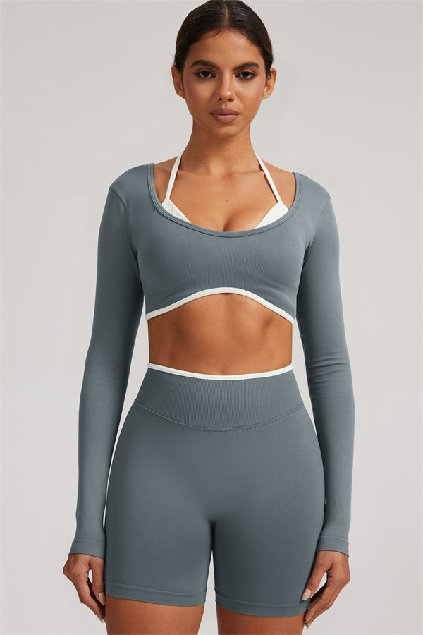 The Elevate Long Sleeve Crop top