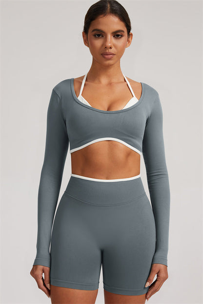 The Elevate Long Sleeve Crop top