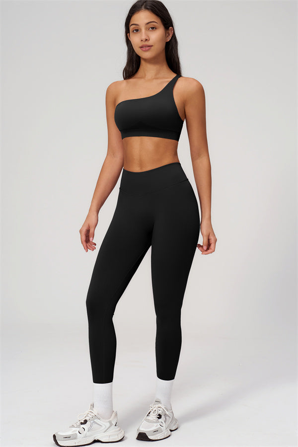 The Empower One-Shoulder Sports Bra Leggings 2-Piece Set