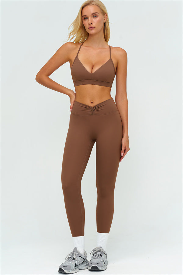 The Lushness Y-Back Sports Bra Leggings 2-Piece Set