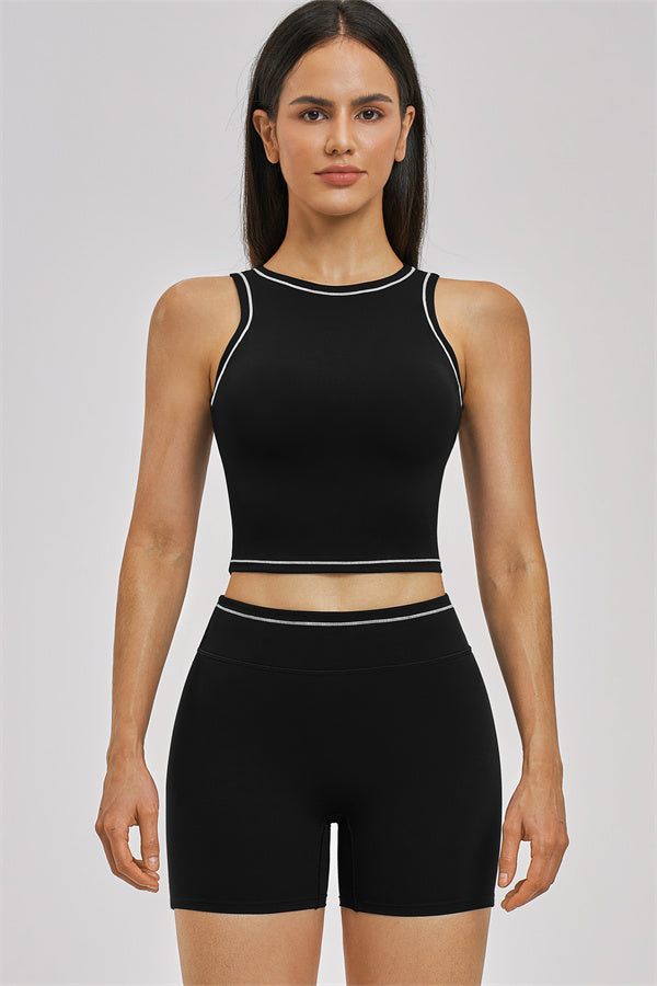 The Unbound Crop Top Shorts 2-Piece Set