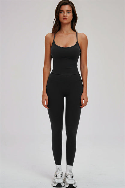 The Svelte Cross Back Tank Top Leggings 2-Piece Set