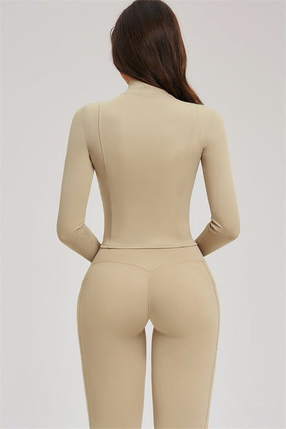 The Sizzle Zip Jacket Flared Leggings 2-Piece Set